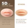 CHUSE 2pcs 5D Soft Silicone Realistic Lips Practice Module For Semi Permanent Make Up - Silicone Microblading Practice Fake Skin Lips - Lips Tattoo (Light Skin) view 3
