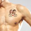 15pcs Custom Tattoos Personalized Temporary Tattoos with Photo Face Heart Waterproof Name Logo Tattoos Stickers For Women Men Kids Gifts for Birthday Party Wedding Bride Groom Decor view 2