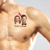 15pcs Custom Tattoos Personalized Temporary Tattoos with Photo Face Heart Waterproof Name Logo Tattoos Stickers For Women Men Kids Gifts for Birthday Party Wedding Bride Groom Decor view 2