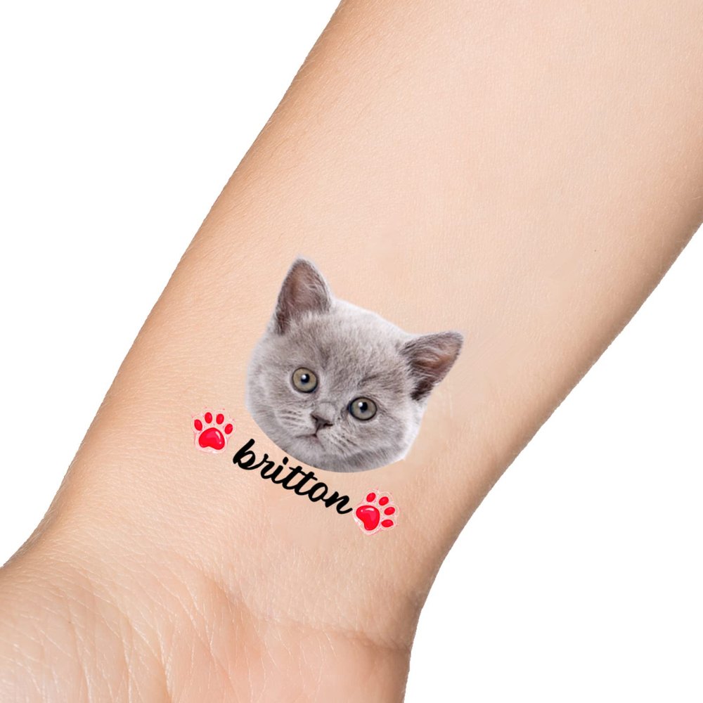 15pcs Custom Tattoos Personalized Temporary Tattoos with Photo Face Heart Waterproof Name Logo Tattoos Stickers For Women Men Kids Gifts for Birthday Party Wedding Bride Groom Decor