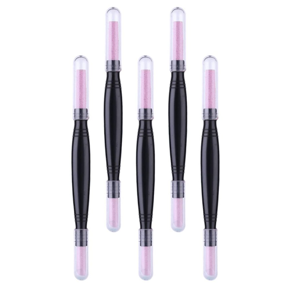 FRCOLOR 5pcs Remover Fingernail Salon Skin Nail Polisher Multifunctional Trimmer Double- Cuticle Tool Buffer for Toenail Pumice Double Reing Grinding Sanding Care Pedicure Pusher