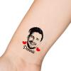 15pcs Custom Tattoos Personalized Temporary Tattoos with Photo Face Heart Waterproof Name Logo Tattoos Stickers For Women Men Kids Gifts for Birthday Party Wedding Bride Groom Decor view 1