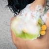 minkissy 4pcs Cartoon Bath Sponge Exfoliating Body Scrubber for Adults Boys and Girls Lightweight Portable Shower Watermelon for Relaxing Bathing view 2