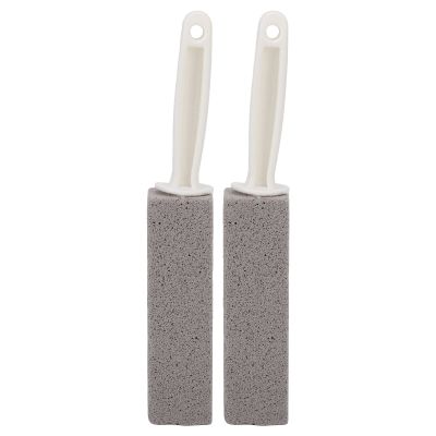Pumice Cleaning Brush,2pcs Beauty Salon Pumice Cleaner Home Bathtub Toilet Bowl Stain Removal Cleaning Brush for Kitchen