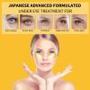 24K Gold Eye Masks for Dark Circles and Puffiness 70PCS, Under Eye Patches Gel Pads for Puffy Eyes Treatment w/Collagen, Caffeine, Peptides for Eye Bags Treatment, Gel Eye Mask Skincare view 2