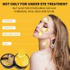 24K Gold Eye Masks for Dark Circles and Puffiness 70PCS, Under Eye Patches Gel Pads for Puffy Eyes Treatment w/Collagen, Caffeine, Peptides for Eye Bags Treatment, Gel Eye Mask Skincare view 4