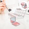 Mobestech 4Pcs Empty Box Eyeshadow Powder Blush Makeup Case Highlight Container Mirror Inside Homemade Eye Shadow Empty Boxes for Women Girls (2 empty boxes+ 2 aluminum trays) view 4