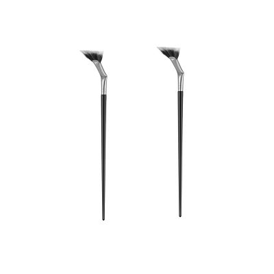 TEONEI Fan Mascara Brushes Eyelash Eyebrow Brushes Makeup Brushes Eye Lashes Makeup Tools Eyelash Brush Eyebrow Brush Eye Shadow Brushes,2Pcs (Black)