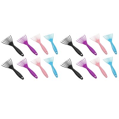 balacoo 16pcs Hair Brush Cleaner Comb Claw Detangle Brush Hair Remover Rake for Scalp Cleaning Random Color
