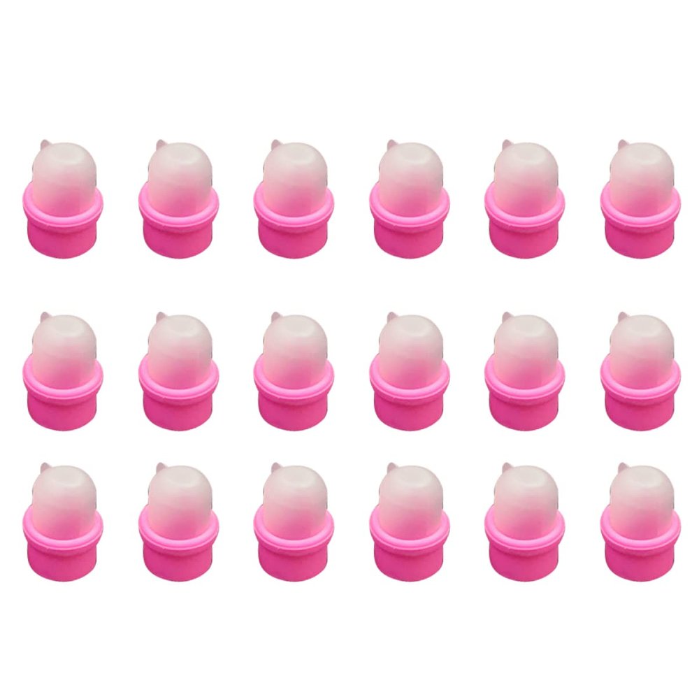 20pcs Clip Wrap Removing Cap Simple Tips Tip Gel Hand Dead for Wearable Polish Cover Soak Manicure Soaker Cleaner Art Finger Acrylic Skin Removal Off Tool Remover Fingernail Caps