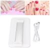 UV LED Fold Nail Lamp, Professional Folding Desk Light with 10Pcs LED Light Desktop Gel Curing Lamp USB Charging DIY Manicure LED Desk Lamp for Household Beauty Salon, Plug and view 3