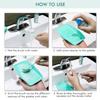 2PCS Brush Cleaning Palette,Handheld Silicone Brush Scrubber Brush Cleaning PadReusable Scrubber to Clean All of Your Ink Blending Brushes with Ease Portable Washing Tool (4 x 5 7/8inch Pink) view 3