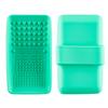 2PCS Brush Cleaning Palette,Handheld Silicone Brush Scrubber Brush Cleaning PadReusable Scrubber to Clean All of Your Ink Blending Brushes with Ease Portable Washing Tool (4 x 5 7/8inch Green) view 1