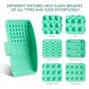 2PCS Brush Cleaning Palette,Handheld Silicone Brush Scrubber Brush Cleaning PadReusable Scrubber to Clean All of Your Ink Blending Brushes with Ease Portable Washing Tool (4 x 5 7/8inch Gray) view 4