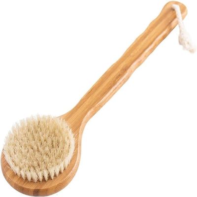 JYYBN Back Body Brush Long Handle Wooden Bath Body Brush Exfoliator Bristle