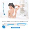JYYBN Electric Bath Brush Set, Waterproof Silicone Body Brush with 4 Spin Brush Heads, Shower Brush for Facial Bath Scrubber Exfoliating SPA, Back Brush Long Handle for Shower Women Men view 2
