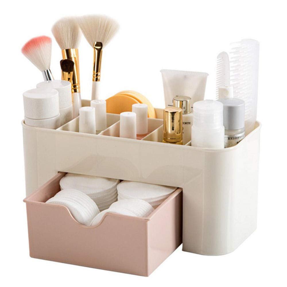 BLYWO GUIPAIHAI Acrylic Makeup Organizer Holder Cosmetic Storage Box Bathroom Tray Table Space- Saving Makeup Tools Display Case