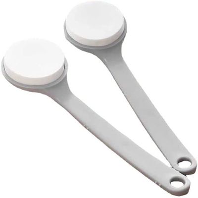 JYYBN 2pcs Sponge Shower Detergent Lotion Applicator Sponge Bath Back Brush Long Handle Body Wash Skin Brush for Shower,Wet or Dry Brushing