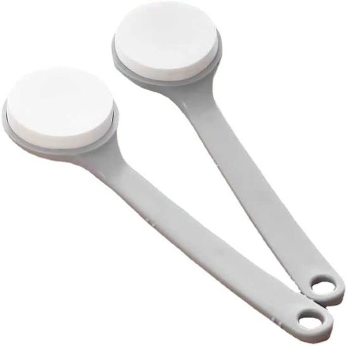 JYYBN 2pcs Sponge Shower Detergent Lotion Applicator Sponge Bath Back Brush Long Handle Body Wash Skin Brush for Shower,Wet or Dry Brushing