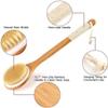 JYYBN Shower Brush,Long Handle Shower Back Brush with Soft and Stiff Bristles Men & Women Non Slip Bath Body Exfoliating Scrubber Brush view 3