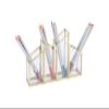 GUIPAIHAI 4 Slots Makeup Brush Holder Organizer Pen Holder Cosmetics Storage Glass Box for Eyeliner/Beauty Tools/Pencil view 1