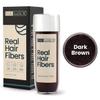 Hair Illusion Dark Brown Real Hair Fibers and Holding Spray for Thinning Hair and Bald Spot Cover Up - 100% Natural Texture, Non-Synthetic Fibers for Women & Men - 38 Gram view 2