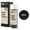 Hair Illusion Real Black Fibers 38g - Creates Fuller, Thicker Appearance for Thinning Hair and Bald Spots - Natural, Superior All Day Hold for Men and Women view 2