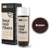 Hair Illusion Brown Real Hair Fibers and Fiber Holding Spray Bundle for Thinning Hair - 100% Natural Texture, Non Synthetic Hair Fibers - Bald Spot Cover Up for Women & Men - 38 Gram view 2