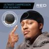 RED Premium Bow Wow X Power Wave Durag, 360 Wave Compression Cap for Men & Women, Adjustable Hook-and-Loop Strap, Stylish & Durable, Ideal for Locs, Braids, Finger Waves (Velvet - Black) view 3