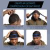 RED Premium Bow Wow X Power Wave Durag, 360 Wave Compression Cap for Men & Women, Adjustable Hook-and-Loop Strap, Stylish & Durable, Ideal for Locs, Braids, Finger Waves (Velvet - Black) view 4