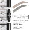 Brows by Bossy Dual-Color Eyebrow Stamp Stencil Kit with 9 Reusable Eyebrow Stencils for Professional Brow Stamping Shaping Kit and Instant Long Lasting Filling and Waterproof Tinting Definer view 2