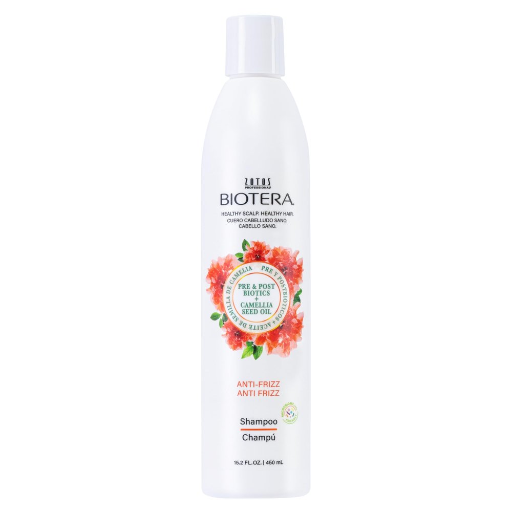 Biotera Anti Frizz Smoothing Shampoo | Frizzy or Unruly Hair | Microbiome Friendly | Vegan & Animal Test Free | Paraben Free | Color-Safe | 15.2 Fl Oz