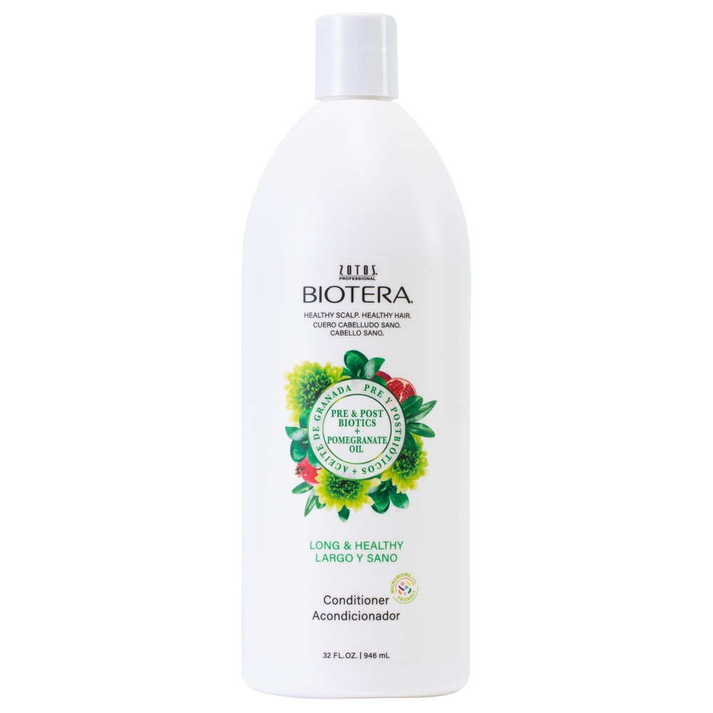 Biotera Long & Healthy Strengthening Conditioner | Long or Growing Hair | Microbiome Friendly | Vegan & Animal Test Free | Paraben Free | Color-Safe | 32 Fl Oz