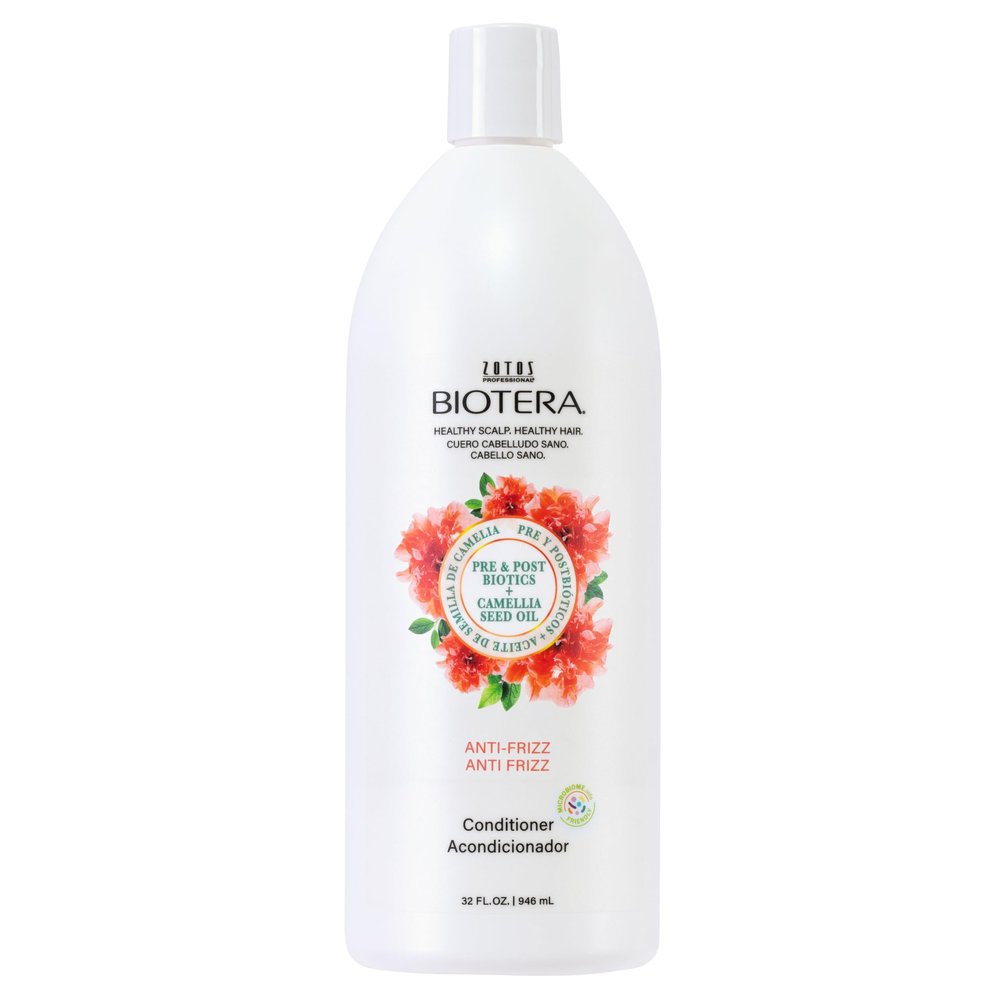 Biotera Anti Frizz Smoothing Conditioner | Frizzy or Unruly Hair | Microbiome Friendly | Vegan & Animal Test Free | Paraben Free | Color-Safe | 32 Fl Oz