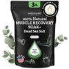 Aromasong Muscle Recovery Bath Soak 3 LB - Natural Bath Salt with Dead Sea Salt, Pure MSM, Magnesium Flakes & Essential Oils for Post Workout Soreness - Made in USA view 1