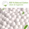 800 Count Bamboo Cotton Swabs - Natural Organic Cotton Buds with Double Tips, Hypoallergenic, Biodegradable Swabs for Ear Cleaning, Beauty & Personal Care, Makeup, Pet Care, Crafts view 4