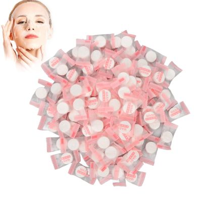 100pcs Compressed Facial Mask Sheet, Disposable Pure Cotton Facial Mask Sheets for Skin Care DIY Facial Wrapped Paper for Home Beauty Salon