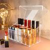 BLYWO GUIPAIHAI 18 Slots Lipstick Storage Holder Nail Polish Organizer Makeup Tool Box Cosmetics Storage Display Case view 2