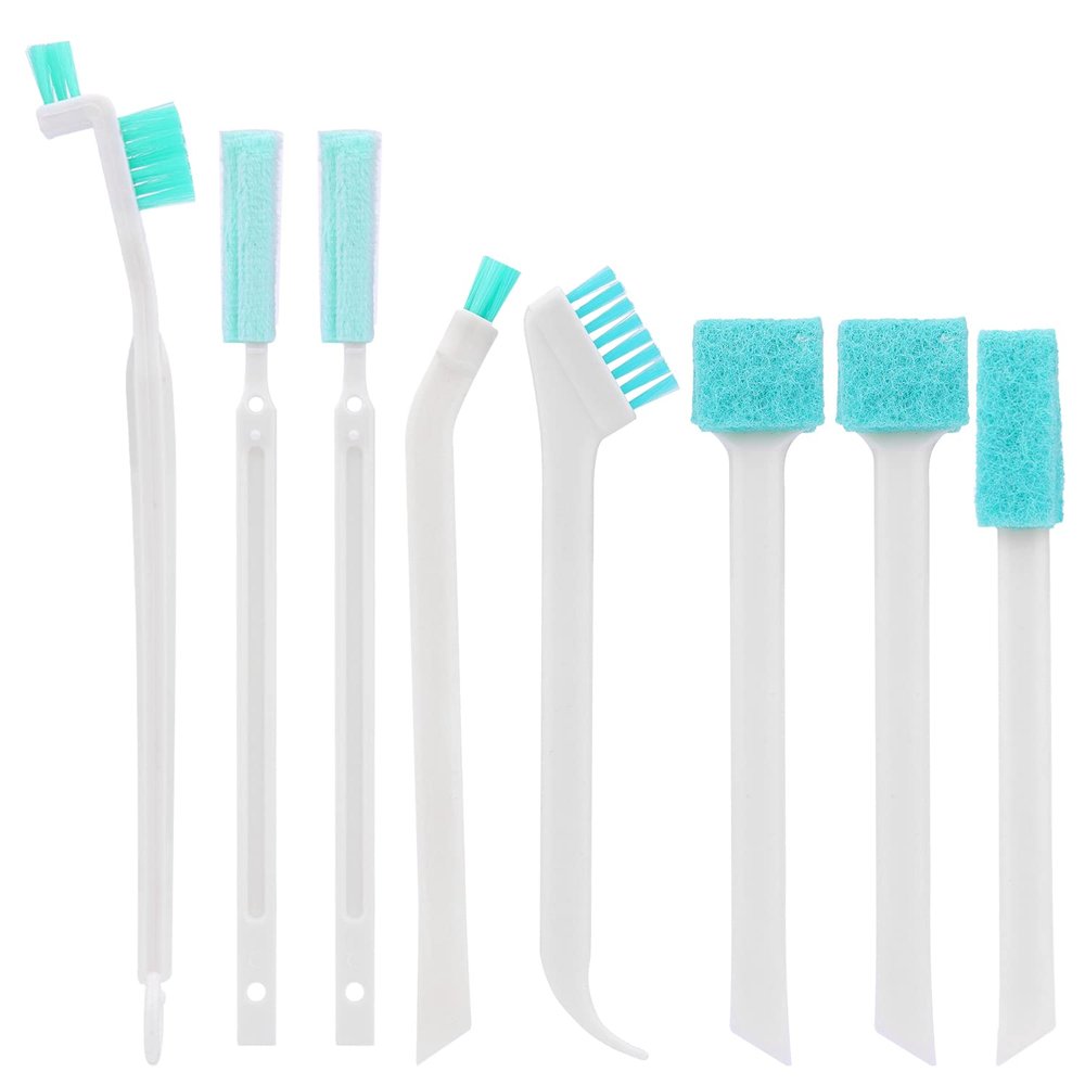 8Pcs Small Household Cleaning Brushes, Tiny Cleaning Brush Set Micro Scrubber 8 in 1 Detail Cleaning Brush Small Holes Corner Space Keyboard Bottle Tile
