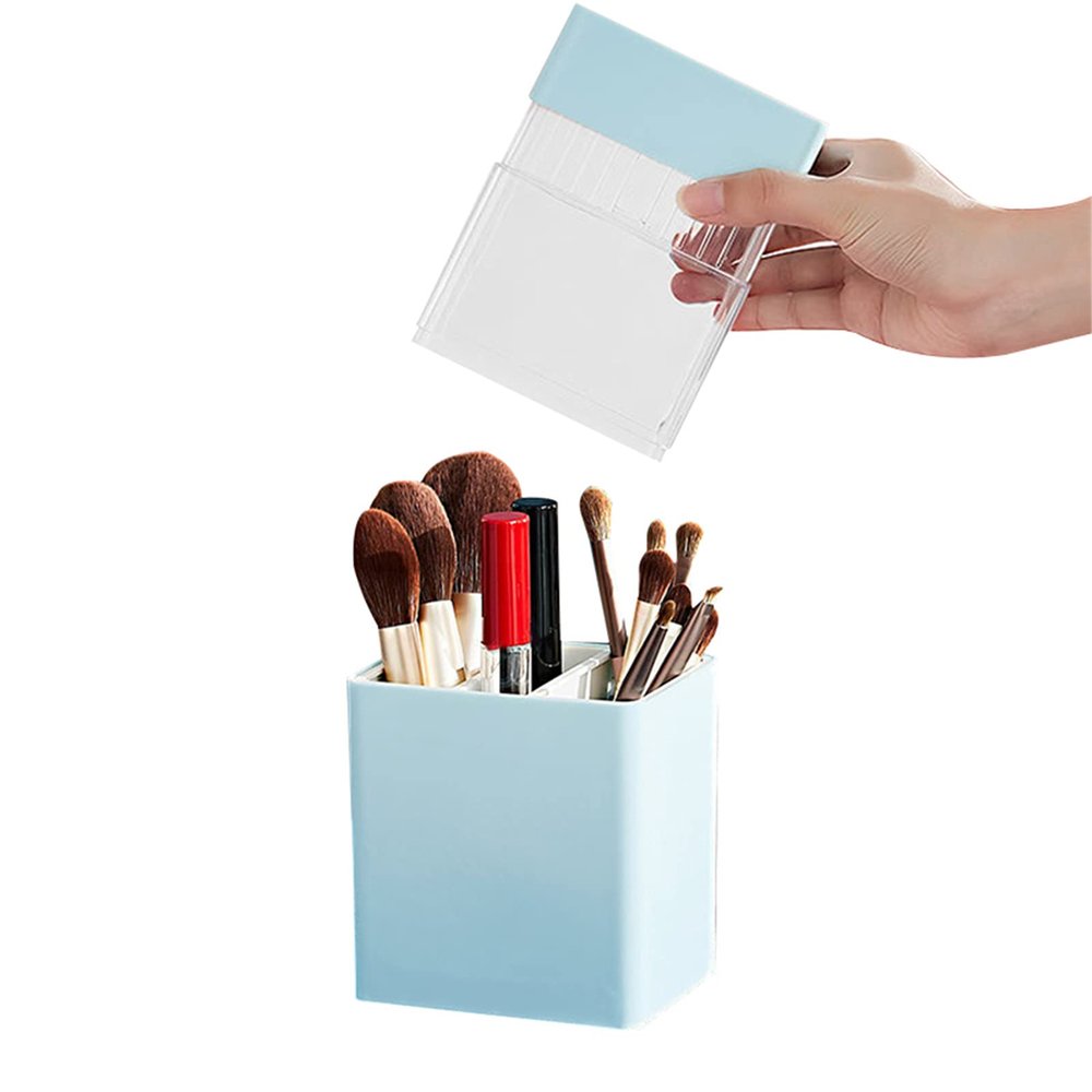 VALINK Makeup Brush Holder Organizer, 2022 Makeup Brush Organizer Holder Dustproof Cosmetic Brushes Storage Case Display Stand
