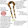 French Hair Pins Tortoise Shell French Hair Forks U Shaped French Pins 2 Prong Hair Sticks Acetate Chignon Pin for Women Hairstyle Accessories 2 Pack view 3
