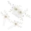 OSALADI Rhinestone Insert Comb Bridal Wedding Hair Comb Hair Fork Unique Charm for Wedding and Parties view 1