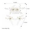 OSALADI Rhinestone Insert Comb Bridal Wedding Hair Comb Hair Fork Unique Charm for Wedding and Parties view 2