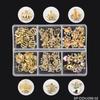DSHIJIE Nail Art Gold Crown Rhinestone Crystal Luxury Metal Alloy 3D Big Diamonds Nail Gems Studs 60Pcs for DIY Jewelry Making Crafts Nail Manicure view 2