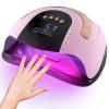 268W UV LED Light Lamp Nail Dryer for Gel Polish with 57 pcs Dual Light Beads 4 Timer Setting and Automatic Sensor view 1