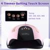 268W UV LED Light Lamp Nail Dryer for Gel Polish with 57 pcs Dual Light Beads 4 Timer Setting and Automatic Sensor view 3