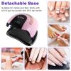 268W UV LED Light Lamp Nail Dryer for Gel Polish with 57 pcs Dual Light Beads 4 Timer Setting and Automatic Sensor view 4
