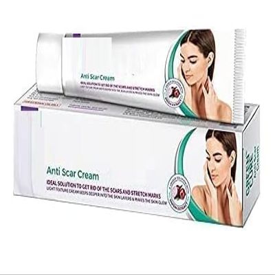SJH GreenCure Scaroff Herbal Scar Removal Cream for Pimple Marks, Dark Spots, Blemishes & Stretch Marks with 3% Onion, Paraben & EDTA Free- 15g