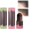 Kayswang Hairline Powder Stick, 2PCS Waterproof Hair Shadow Sponge Pen for Gray Hair Root Coverage, Thin Hair Filler and Touch-Up (Black+Brown) view 1