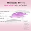 Redykat 24PCS Glossy Coffin Press On Nails, Salon Quality Nail art, Extra Long Acrylic Fake Nails, False Nails, Home Quick Manicure (Purple&Orange Vertical Ombre) view 4